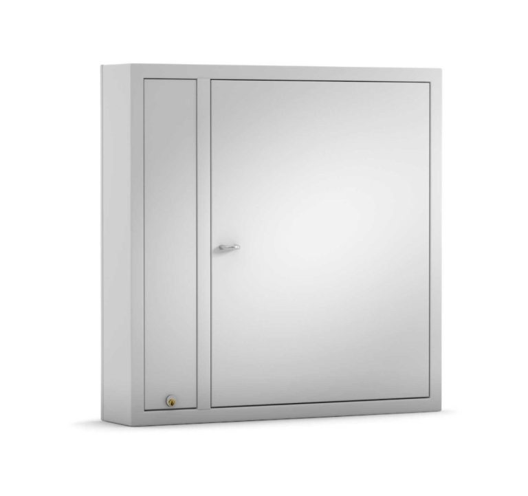 CREONE Schlüsselschrankl mit einem schlichten, rahmenlosen Design.