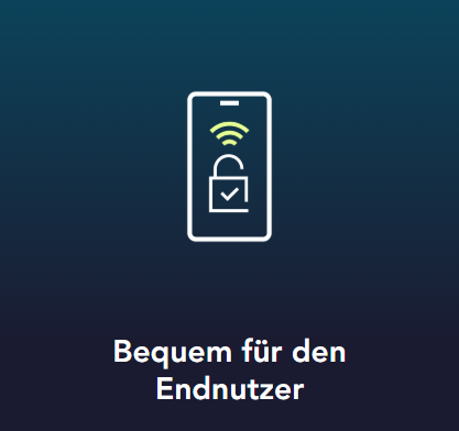 Smartphone mit Schloss-Symbol, zeigt Benutzerfreundlichkeit und Sicherheit an.